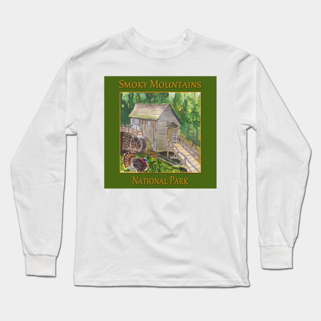 The Great Smoky Mountains National Park Long Sleeve T-Shirt by WelshDesigns